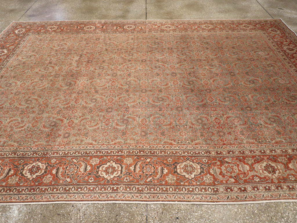Antique Persian Tabriz Carpet, No.20180 - Gsblank