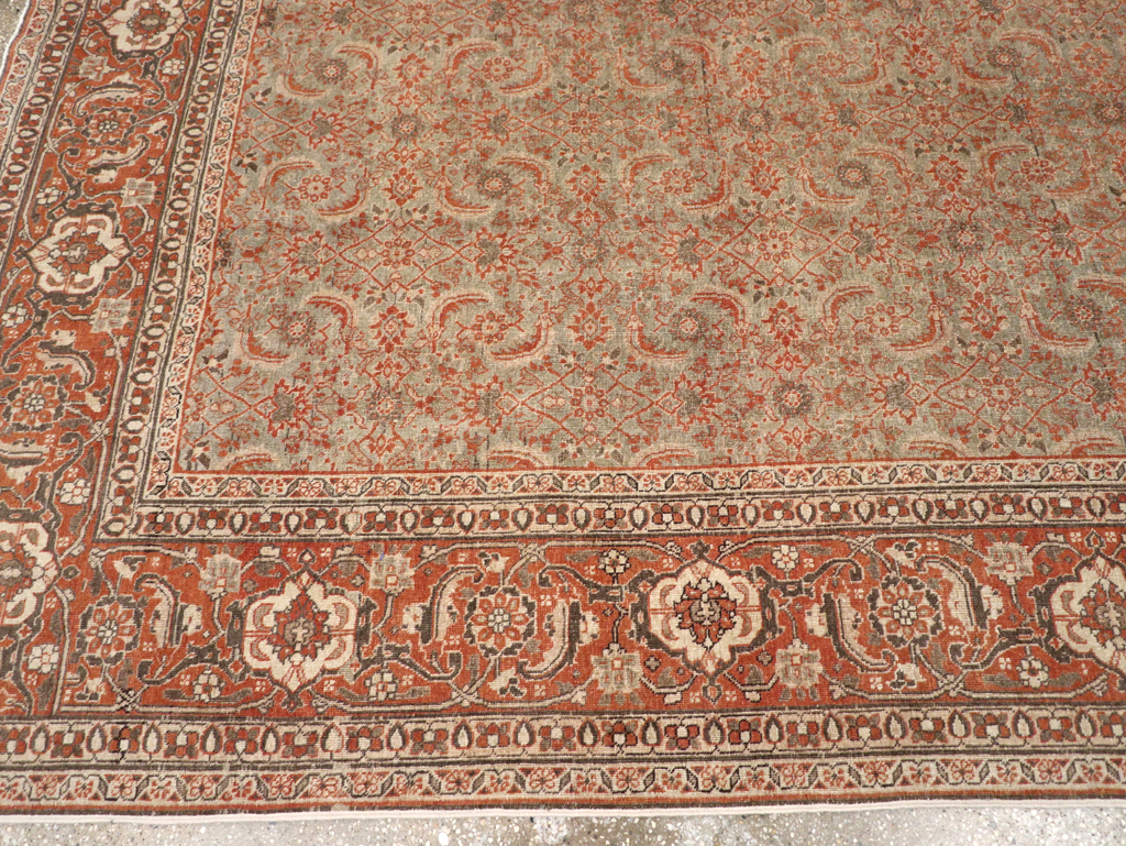Antique Persian Tabriz Carpet, No.20180 - Gsblank
