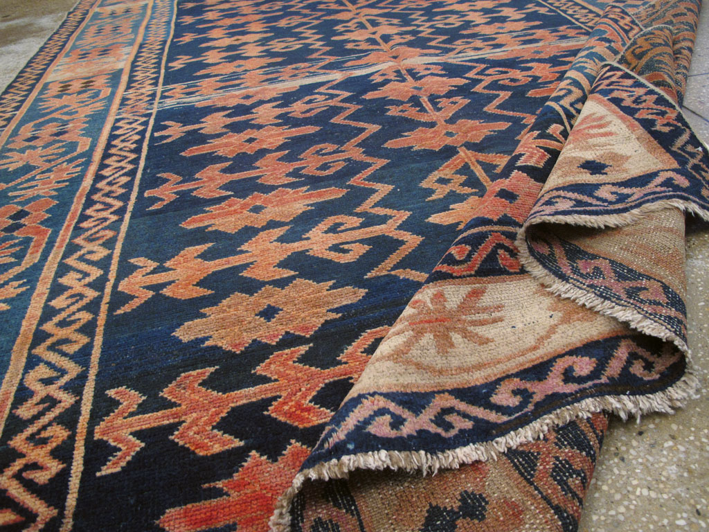 Antique East Turkestan Kirghiz Carpet, No.20197 - Gsblank