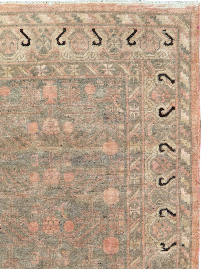 Vintage East Turkestan Khotan Carpet, No.20210 - Gsblank