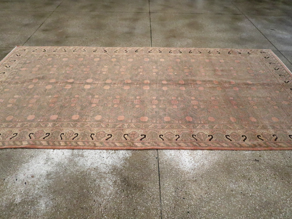 Vintage East Turkestan Khotan Carpet, No.20210 - Gsblank