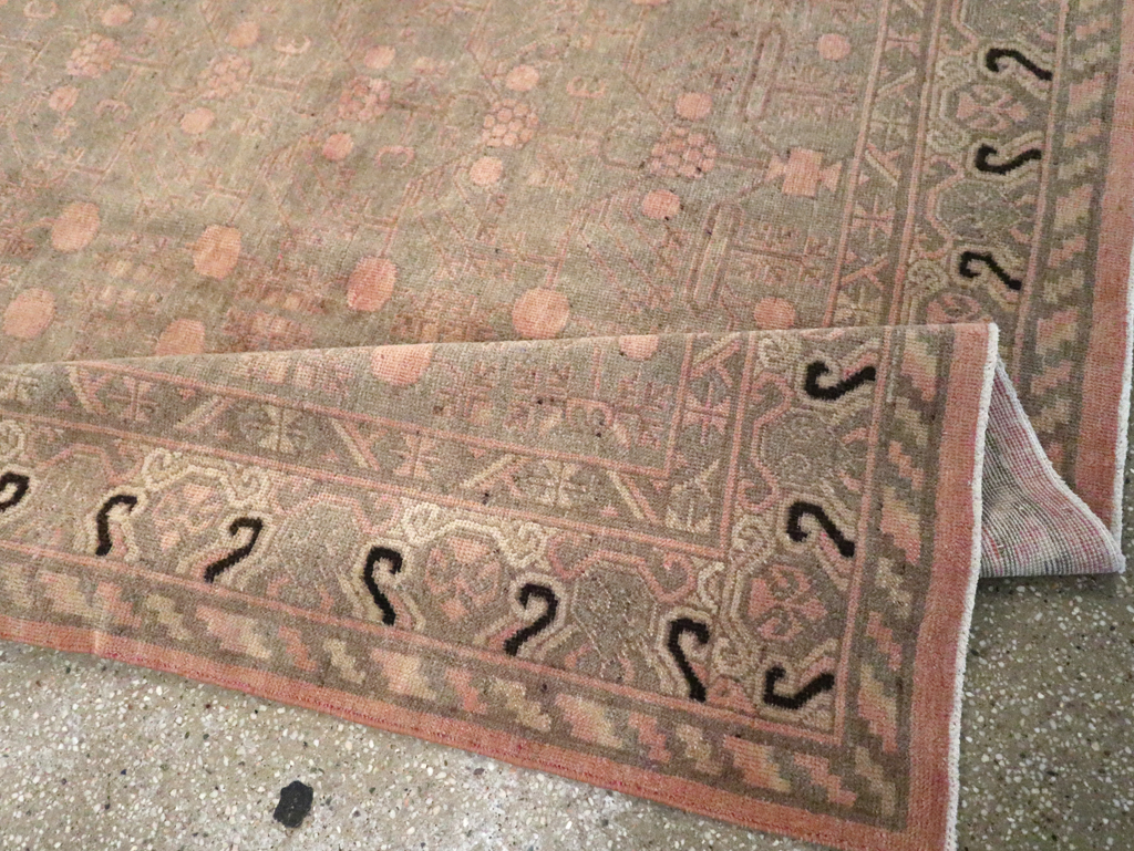 Vintage East Turkestan Khotan Carpet, No.20210 - Gsblank