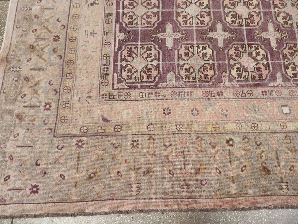 Antique East Turkestan Khotan Room Size Carpet, No.20211 - Gsblank