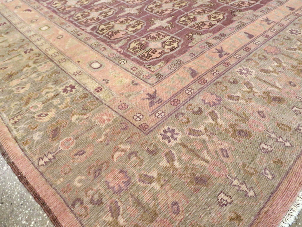 Antique East Turkestan Khotan Room Size Carpet, No.20211 - Gsblank