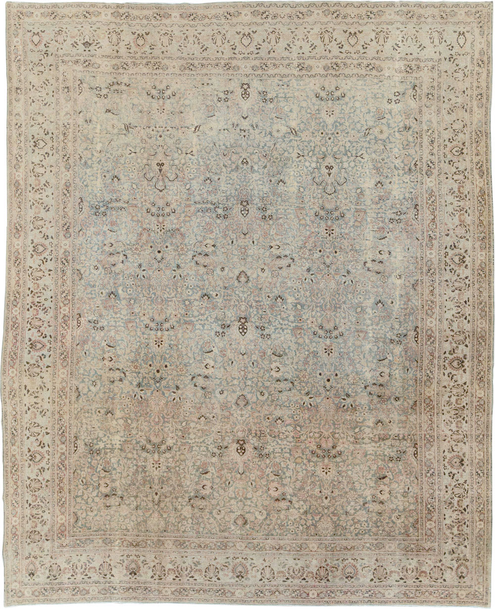 Antique Persian Mashad Large Room Size Carpet, No.20217 - Gsblank