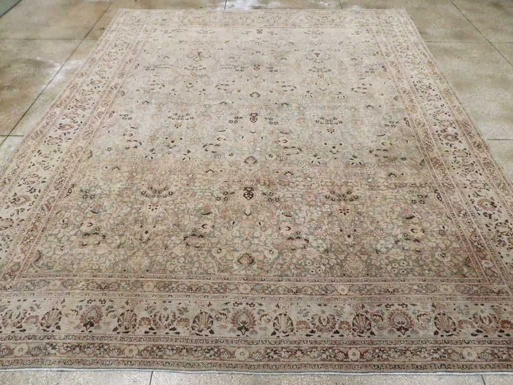 Antique Persian Mashad Large Room Size Carpet, No.20217 - Gsblank