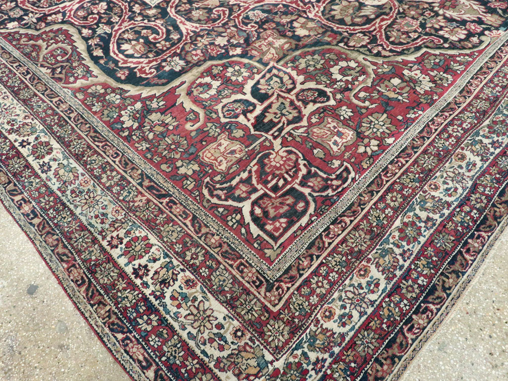 Antique Lavar Kerman Carpet, No.20226 - Gsblank