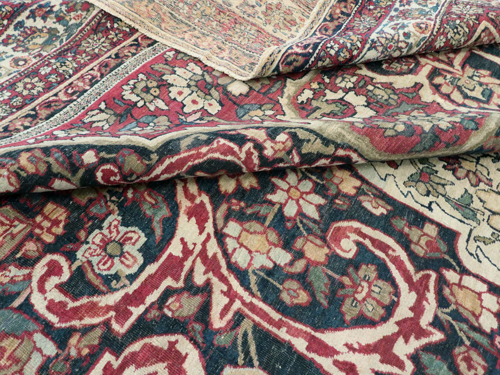 Antique Lavar Kerman Carpet, No.20226 - Gsblank