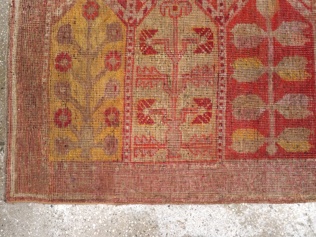 Antique East Turkestan Khotan Saph Runner, No.20233 - Gsblank