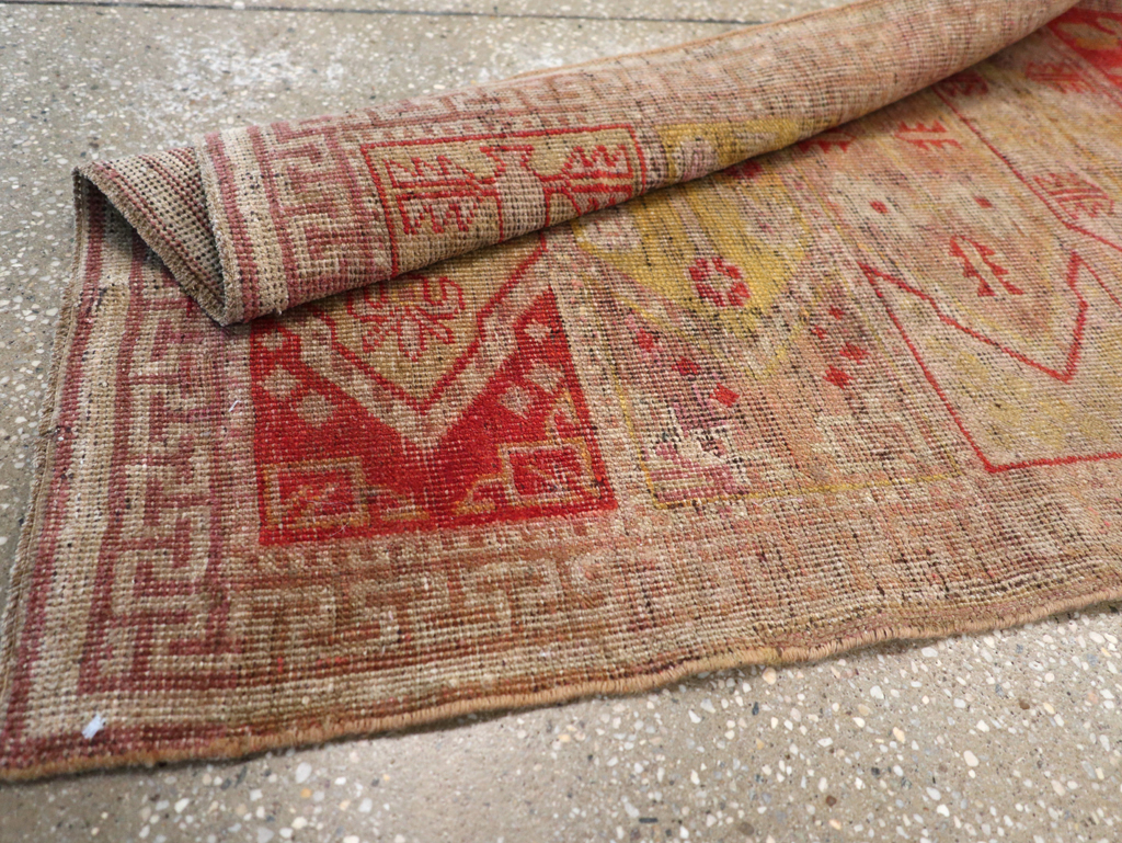 Antique East Turkestan Khotan Saph Runner, No.20233 - Gsblank