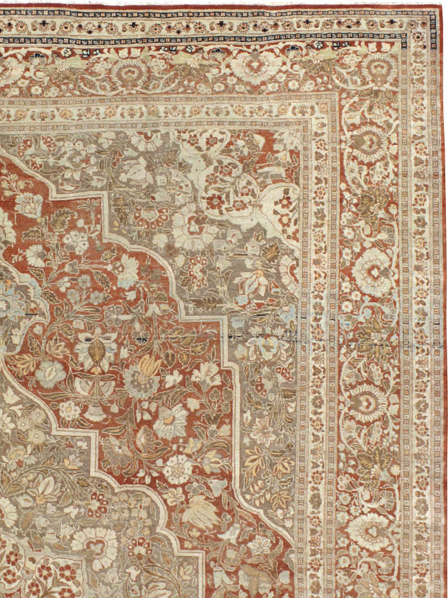 Antique Tabriz Hagi Jalili Carpet, No.20236 - Gsblank
