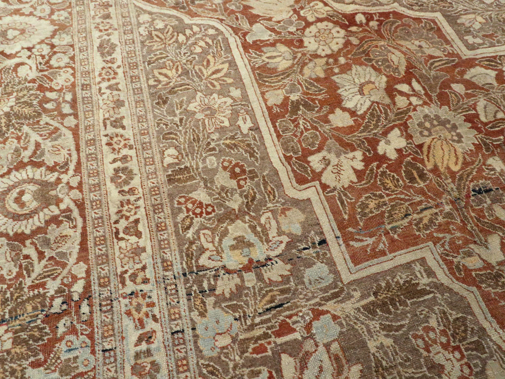 Antique Tabriz Hagi Jalili Carpet, No.20236 - Gsblank