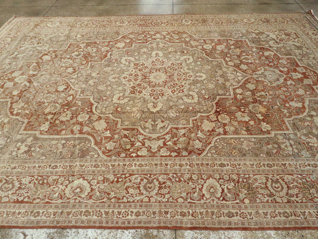 Antique Tabriz Hagi Jalili Carpet, No.20236 - Gsblank