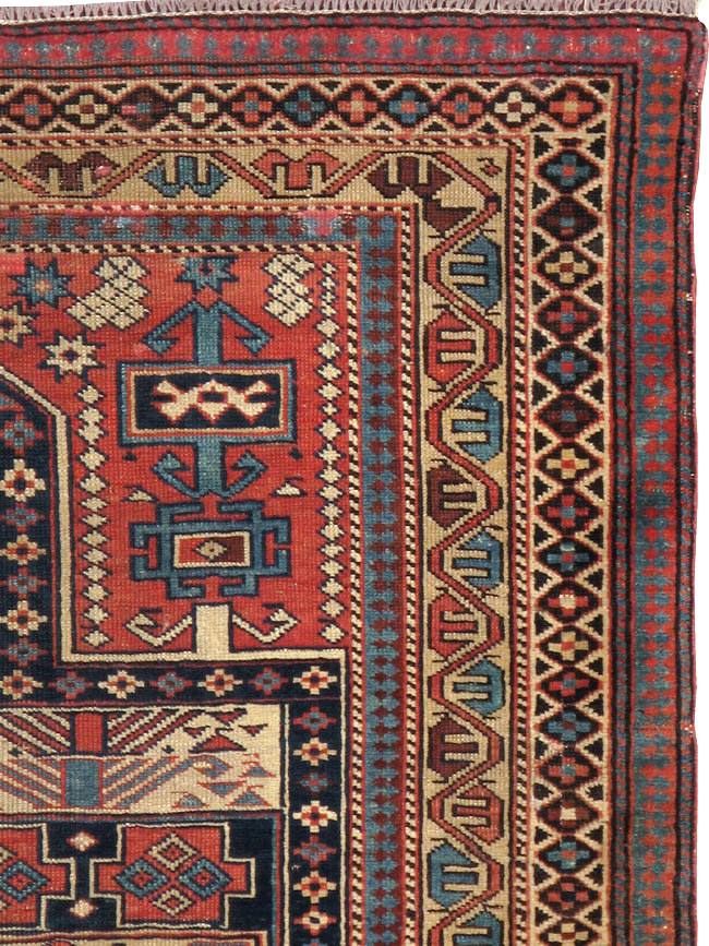 Antique Caucasian Shirvan Rug, No.20242 - Gsblank