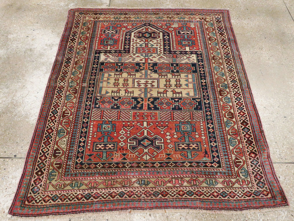 Antique Caucasian Shirvan Rug, No.20242 - Gsblank