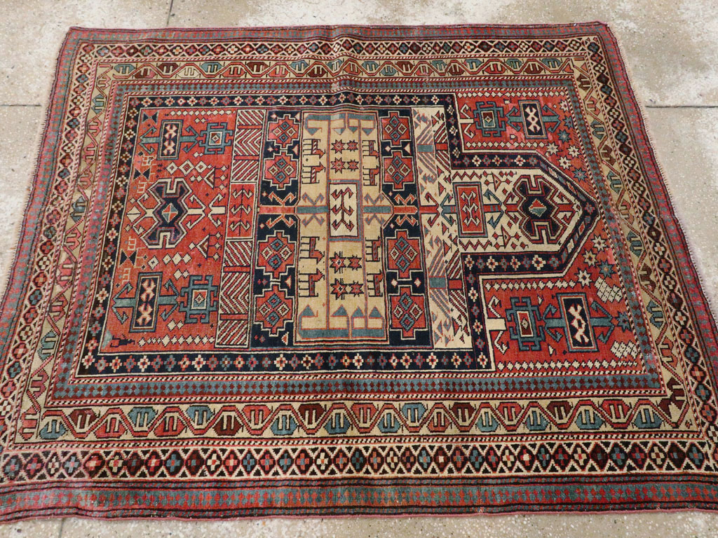 Antique Caucasian Shirvan Rug, No.20242 - Gsblank