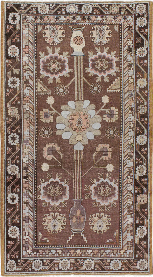Antique East Turkestan Khotan Carpet, No.20263 - Gsblank