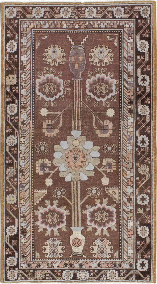Antique East Turkestan Khotan Carpet, No.20263 - Gsblank