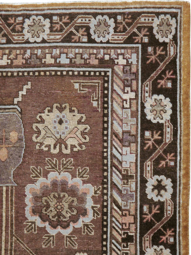 Antique East Turkestan Khotan Carpet, No.20263 - Gsblank