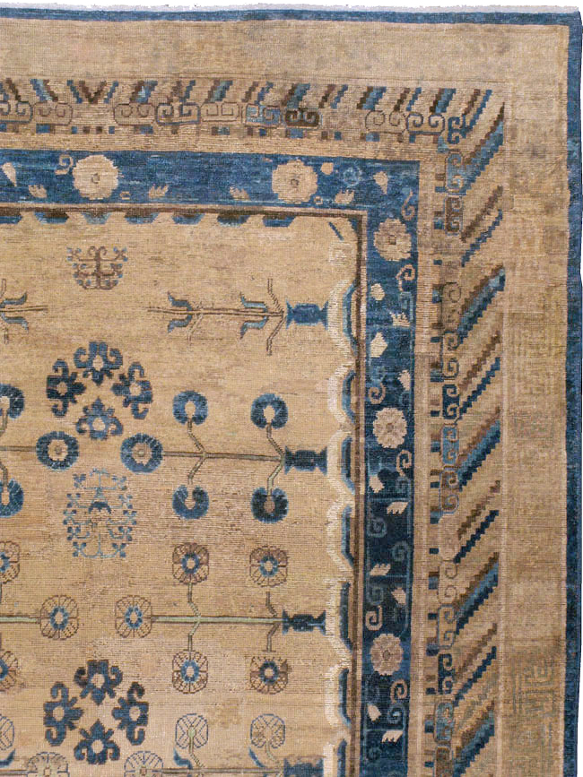 Antique East Turkestan Khotan Carpet, No.20271 - Gsblank