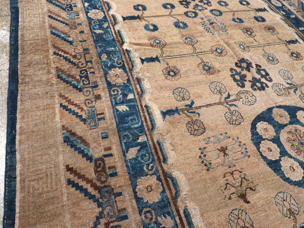 Antique East Turkestan Khotan Carpet, No.20271 - Gsblank