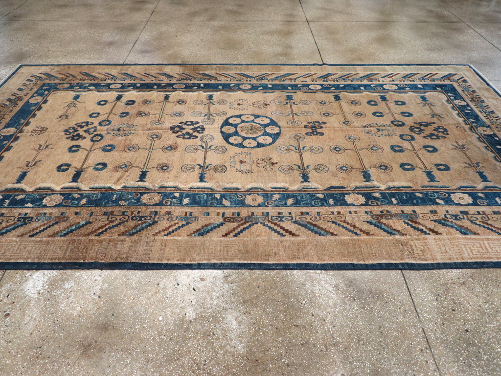 Antique East Turkestan Khotan Carpet, No.20271 - Gsblank