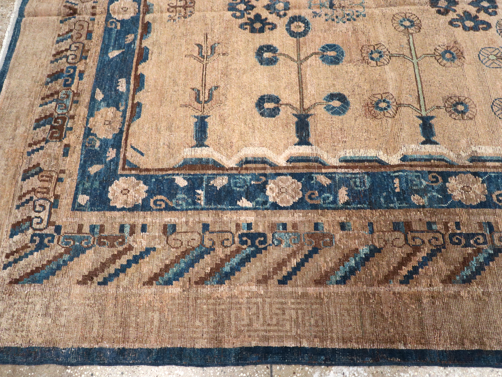 Antique East Turkestan Khotan Carpet, No.20271 - Gsblank