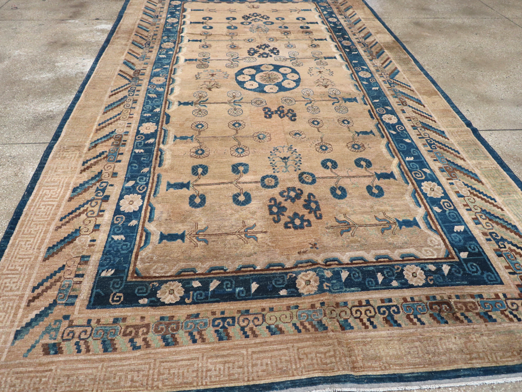 Antique East Turkestan Khotan Carpet, No.20271 - Gsblank