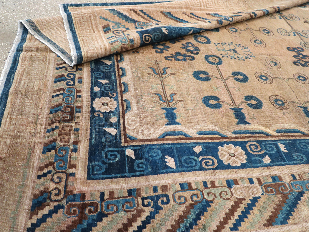 Antique East Turkestan Khotan Carpet, No.20271 - Gsblank