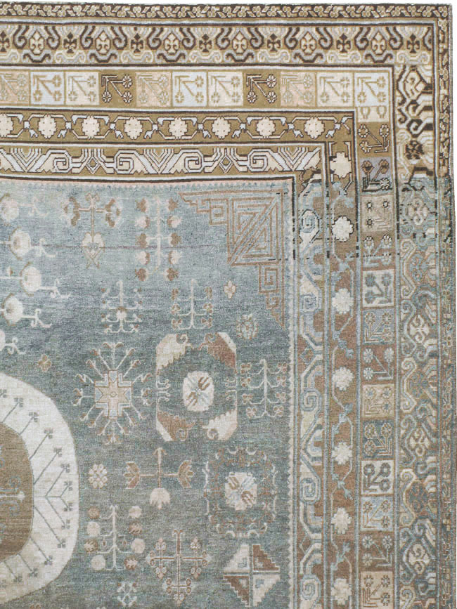 Antique East Turkestan Khotan Gallery Carpet, No.20277 - Gsblank
