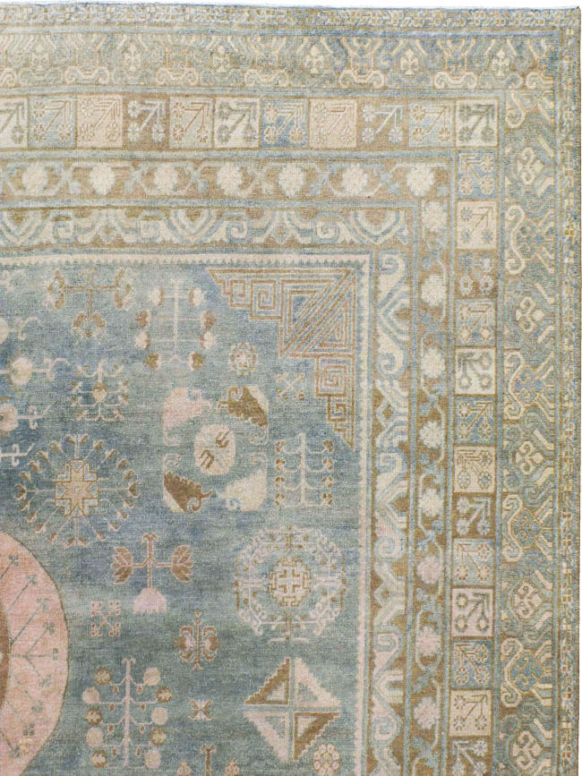 Antique East Turkestan Khotan Gallery Carpet, No.20277 - Gsblank