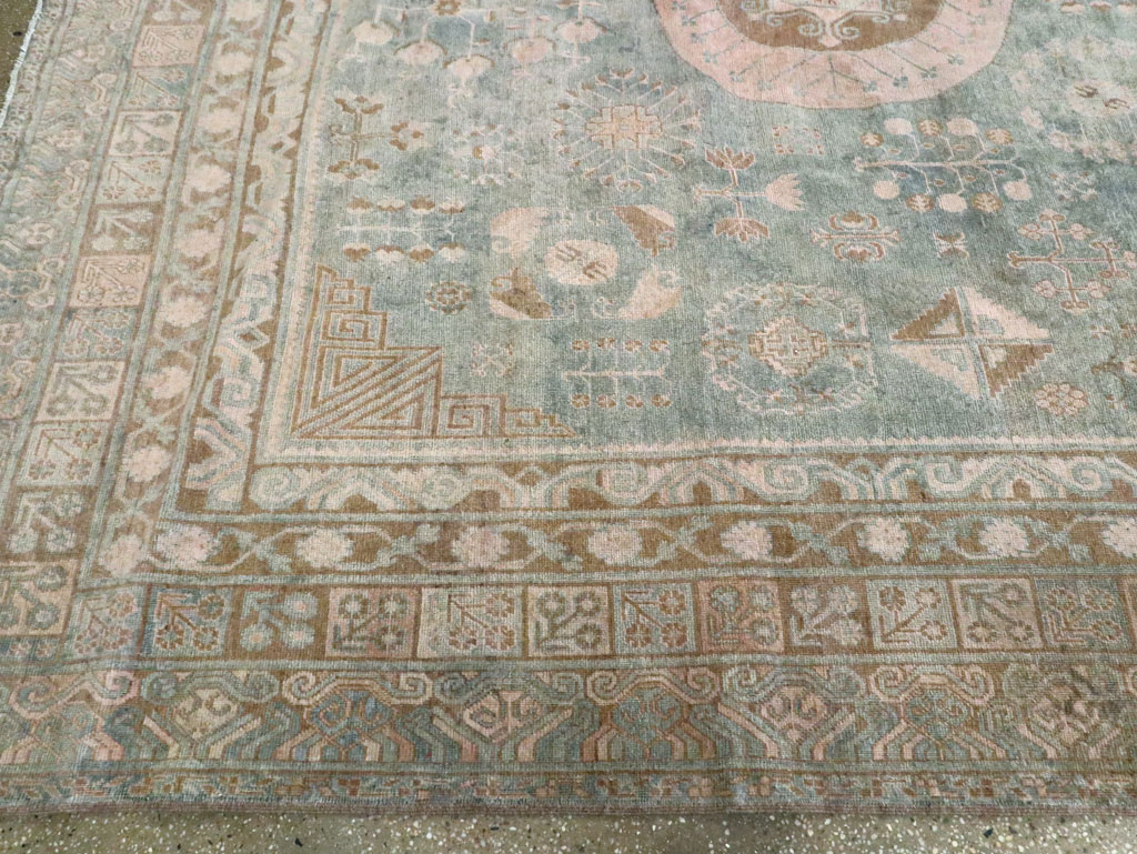 Antique East Turkestan Khotan Carpet, No.20277 - Gsblank