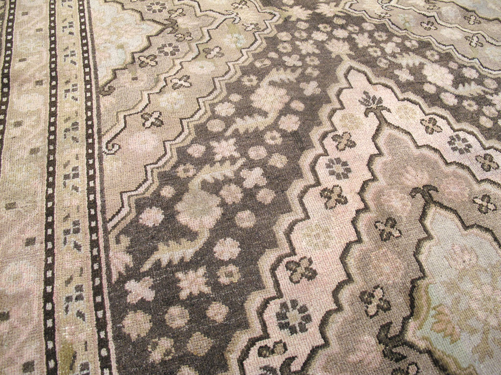 Antique East Turkestan Khotan Square Carpet, No.20278 - Gsblank