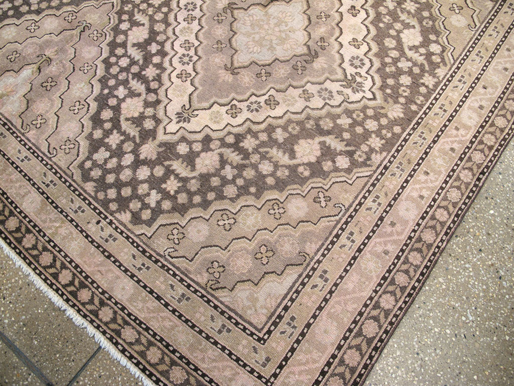 Antique East Turkestan Khotan Square Carpet, No.20278 - Gsblank