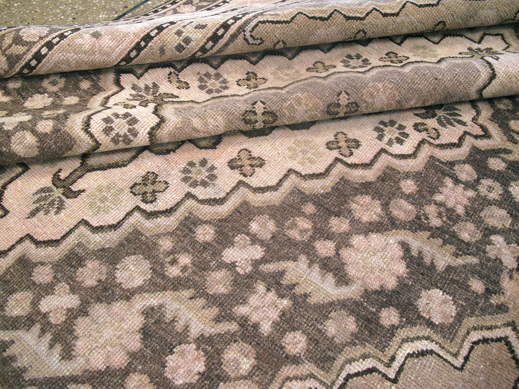 Antique East Turkestan Khotan Square Carpet, No.20278 - Gsblank