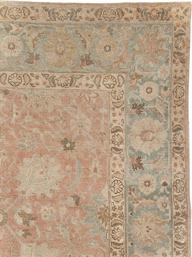 Antique Persian Tabriz Accent Carpet, No.20290 - Gsblank