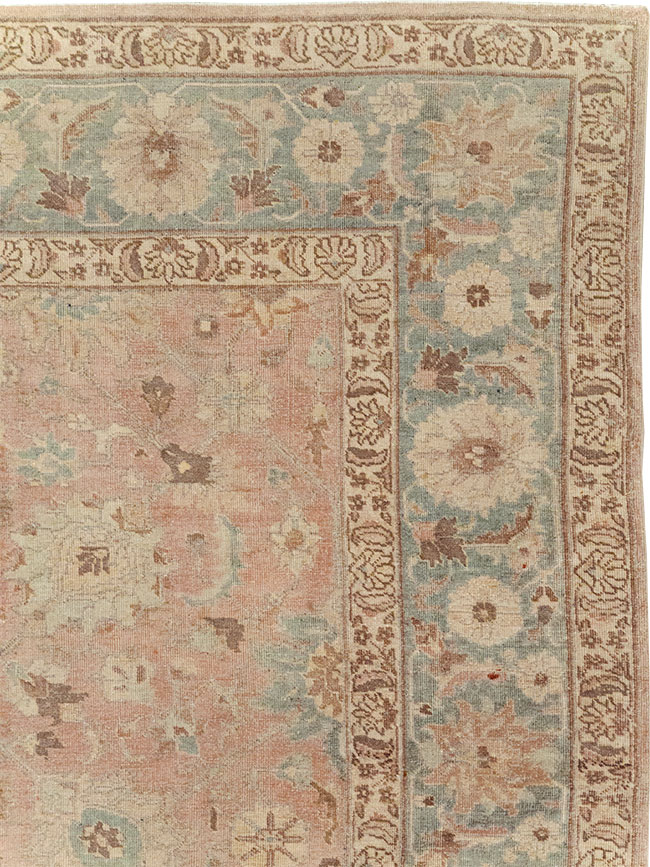 Antique Persian Tabriz Accent Carpet, No.20290 - Gsblank
