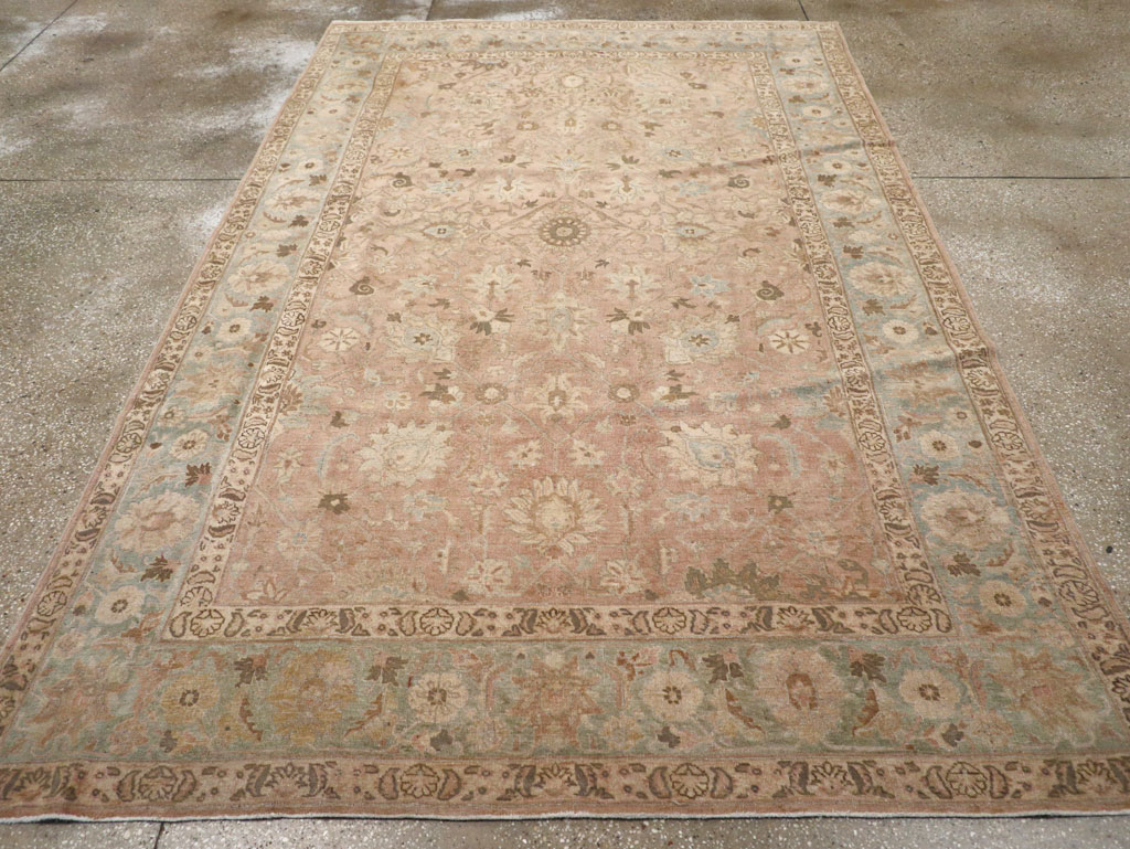 Antique Persian Tabriz Accent Carpet, No.20290 - Gsblank