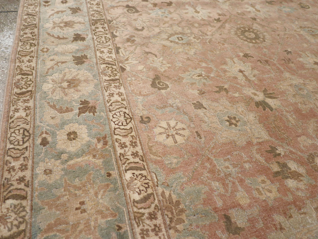Antique Persian Tabriz Accent Carpet, No.20290 - Gsblank