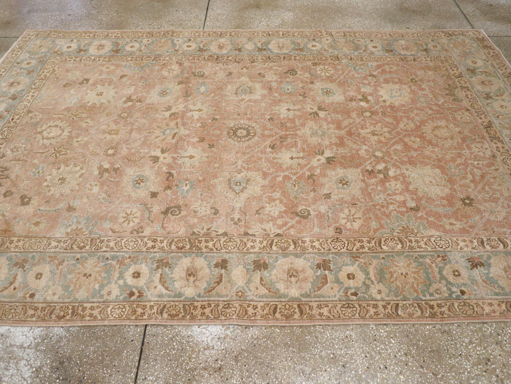 Antique Persian Tabriz Accent Carpet, No.20290 - Gsblank