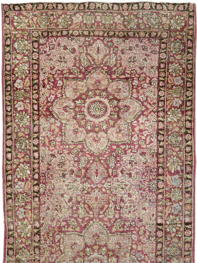 Antique Persian Mashad Runner, No.20313 - Gsblank