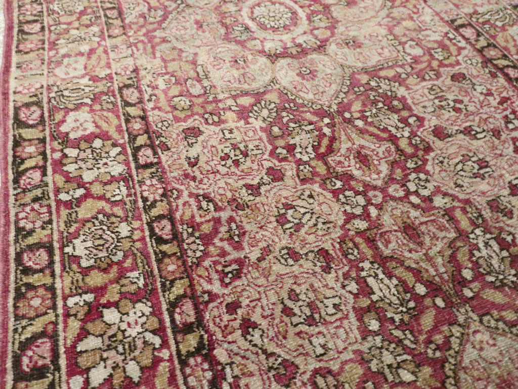 Antique Persian Mashad Runner, No.20313 - Gsblank