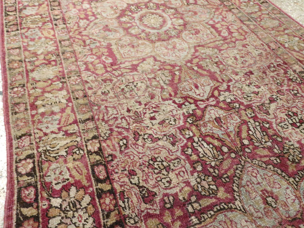 Antique Persian Mashad Runner, No.20313 - Gsblank