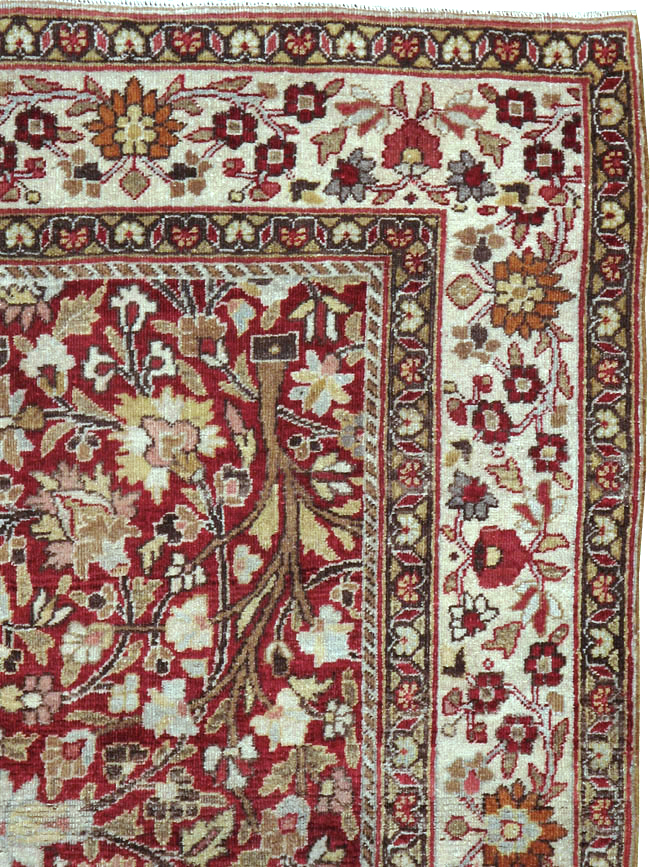 Vintage Persian Mashad Square Carpet, No.20328 - Gsblank