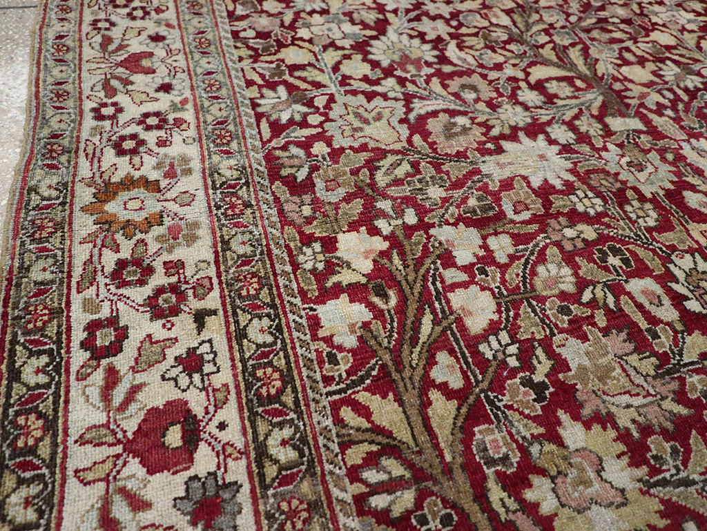 Vintage Persian Mashad Square Carpet, No.20328 - Gsblank