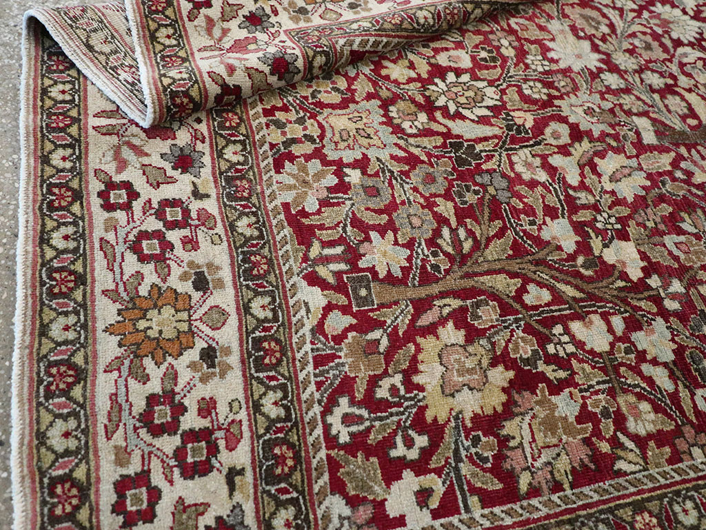 Vintage Persian Mashad Square Carpet, No.20328 - Gsblank