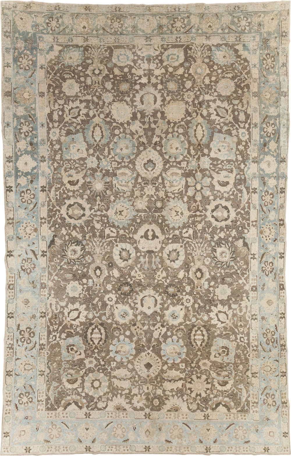 Antique Persian Tabriz Large Room Size Carpet, No.20335 - Gsblank