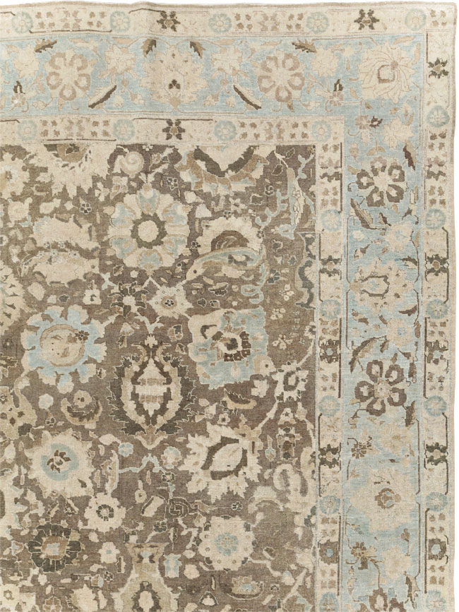 Antique Persian Tabriz Large Room Size Carpet, No.20335 - Gsblank