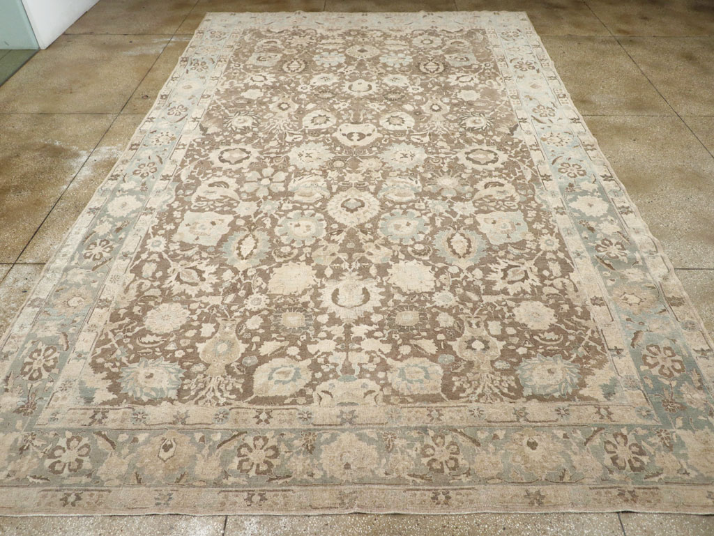 Antique Persian Tabriz Large Room Size Carpet, No.20335 - Gsblank