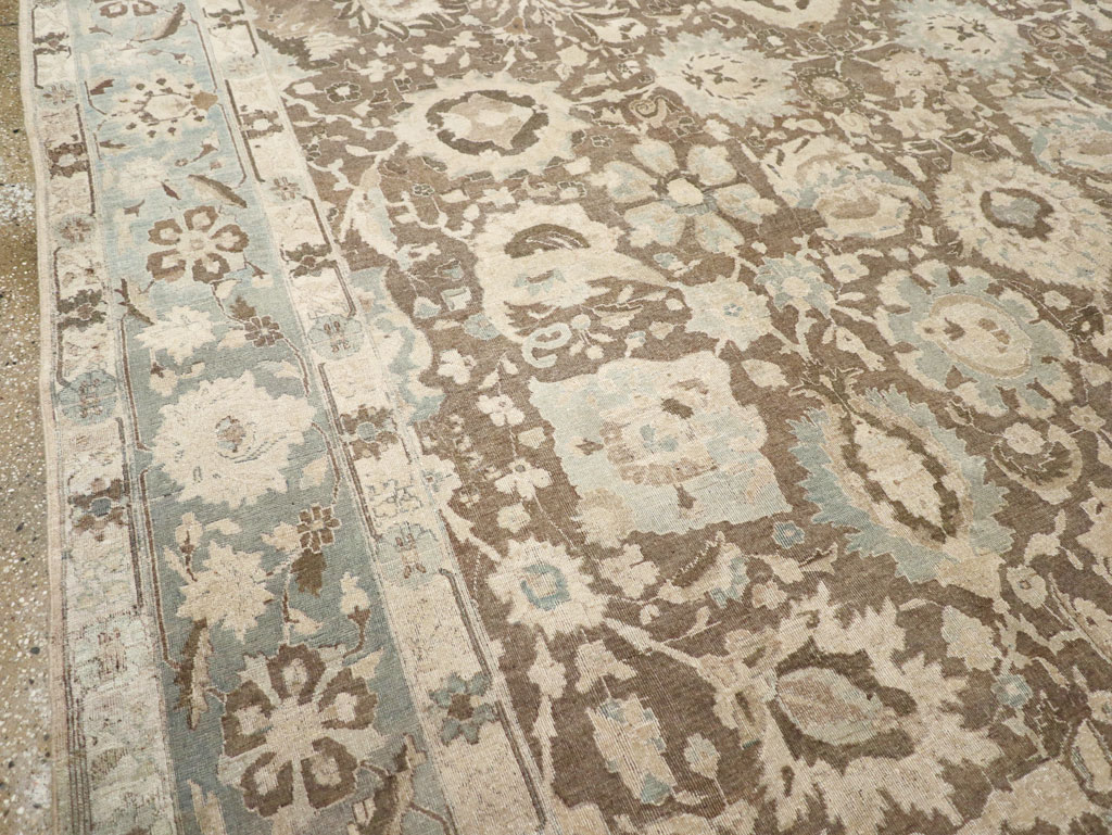 Antique Persian Tabriz Large Room Size Carpet, No.20335 - Gsblank